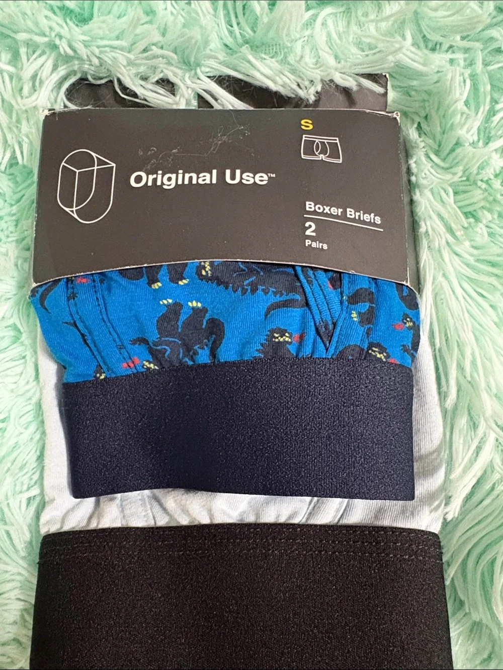Original Use Men's Boxer Briefs - Blue & White (2-Pack)